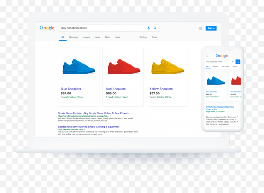 Google Shopping Campaigns For Beginners The Influence Agency - Google Shopping Ad Shoe Png,Google Icon On Desktop