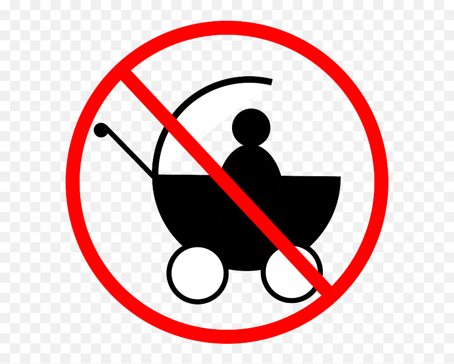 No Babies Clipart Transparent Png - No Cash Icon Png,Prohibido Png