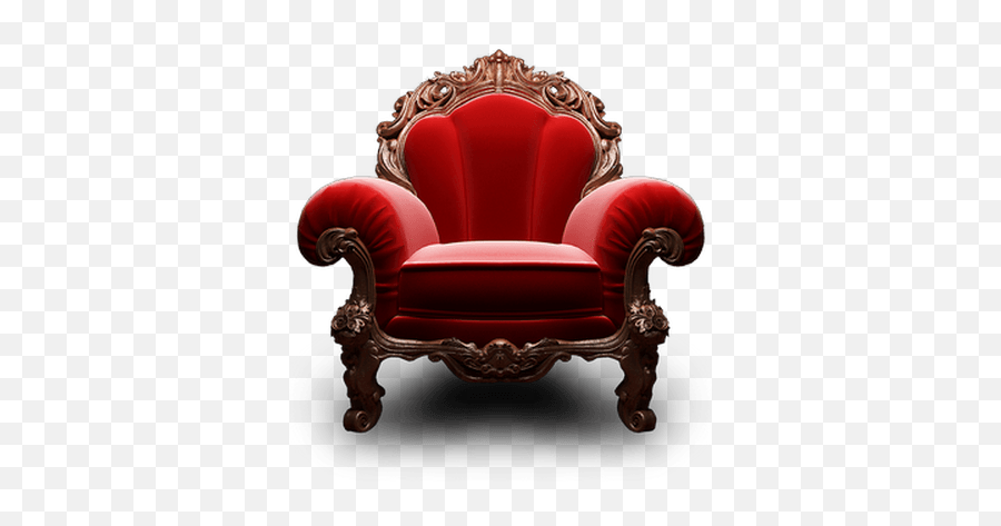 Armchair Black Royal Transparent Png - Stickpng Single Red Sofa Png,Armchair Png