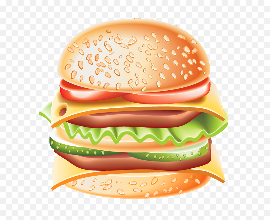 Download Vinilo Decorativo Hamburguesa Completa - Cartoon Hamburger Png,Hamburguesa Png