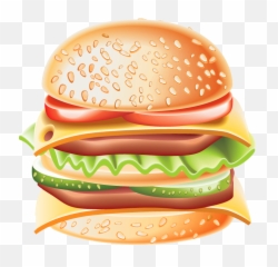 Download Vinilo Decorativo Hamburguesa Completa - Cartoon Hamburger Png,Hamburguesa Png