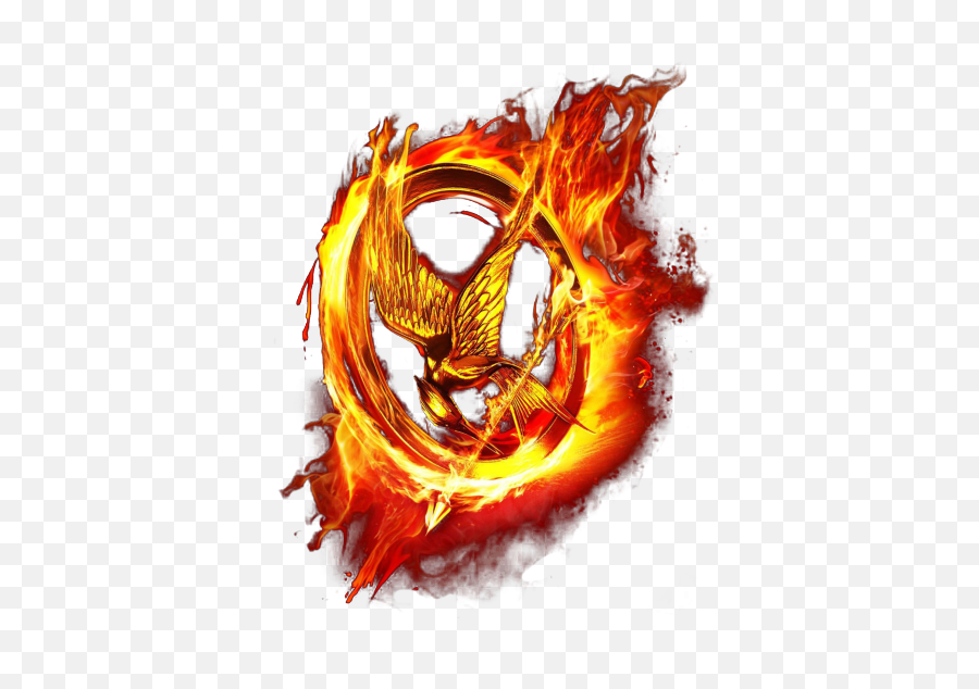 Tangerine 01659 - Mockingjay Pin On Fire Png,Fire Png Gif