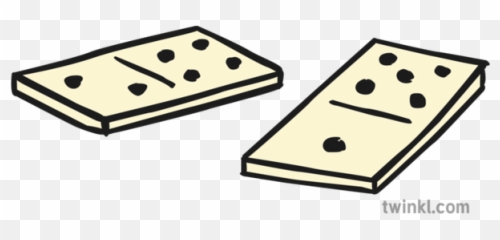 White Dominoes Illustration - Twinkl Dominoes Png,Dominoes Png