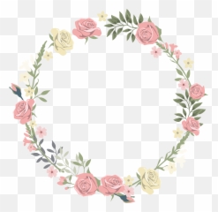 Round Flower Border Png 2045853 - HD Wallpaper Circle