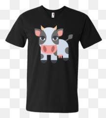 Cow Emoji Mens V Png