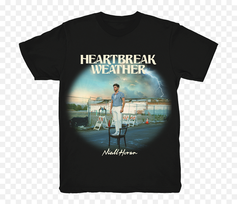 Heartbreak Weather Black T Shirt Niall Horan Merch Png - shirt Png