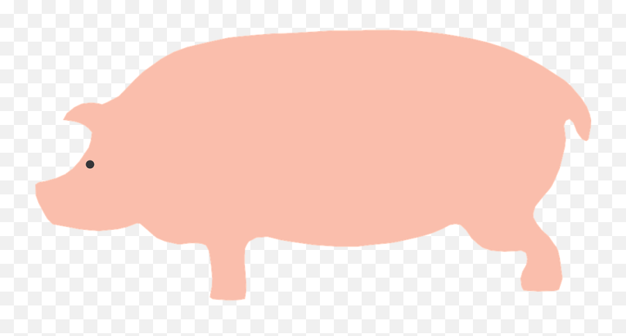 Pig Animal Pink - Pig Side Profile Cartoon Png,Pig Silhouette Png