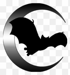 Bat Silhouette - On Transparent Background png
