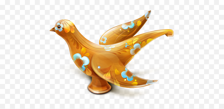 Decorative Wooden Twitter Bird Icon Png Clipart Image - Bird Icon,Twitter Bird Png