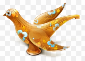 Decorative Wooden Twitter Bird Icon Png Clipart Image