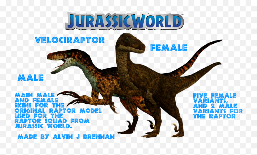 Download Velociraptor Clipart Jurassic - Jurassic Park 2 Male Velociraptor Png,Velociraptor Png