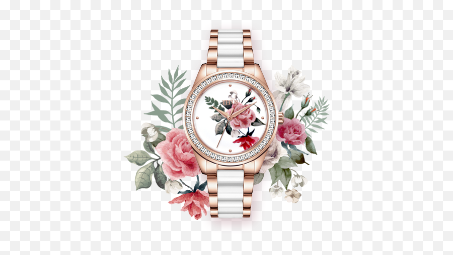Love Blossom Special Edition Ceramic Watch - Swiss Made Watch Watch Png,Pink Petals Png