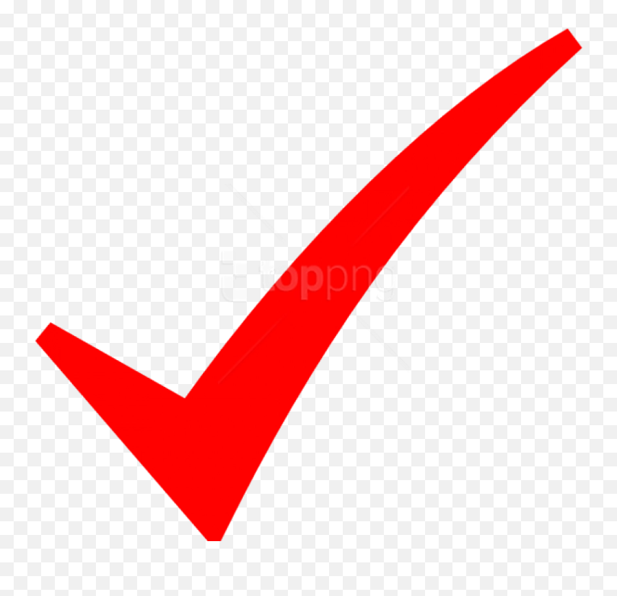 Png Image With Transparent - Red Check Mark Vector,Check Mark Png