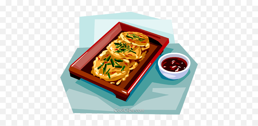 Korean Food Fried Cake Royalty Free Vector Clip Art - French Fries Png,Food Clipart Transparent