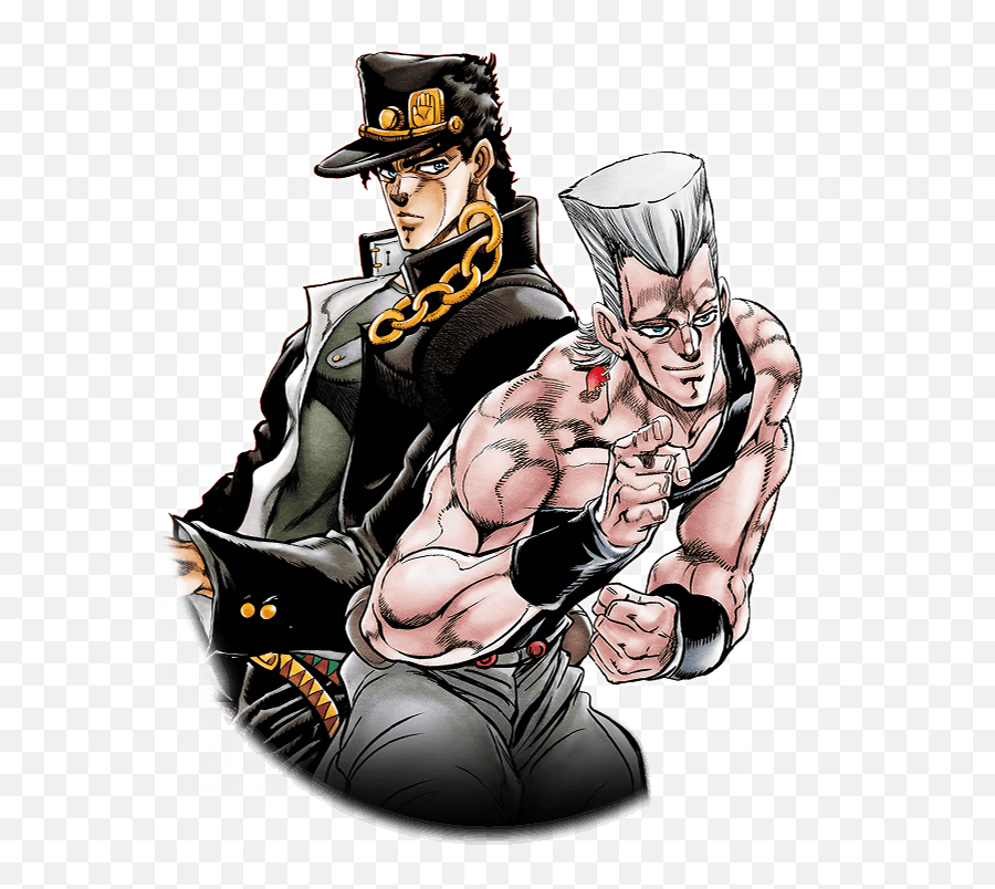 Image Result For Jotaro And Polnareff - Bizarre Adventure Png,Polnareff Png