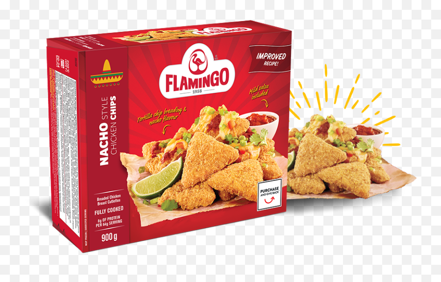 Nacho - Style Chicken Chips Flamingo Burger De Poulet Flamingo Png,Nachos Png