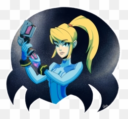 Samus Aran By Obbazaar - Cartoon Png,Samus Aran Png