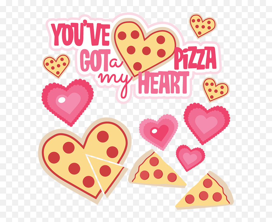 Clipart Heart Pizza Transparent Free - Clip Art Png,Pizza Clipart Png