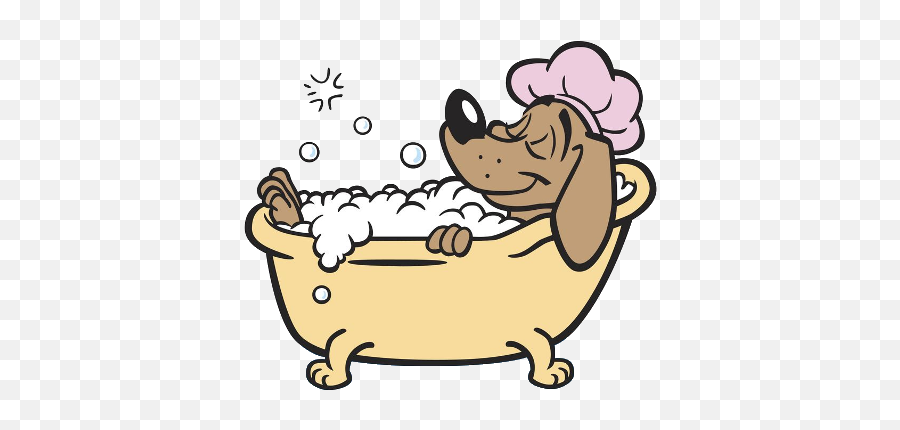 Download Dog Bath Clipart - Dog Taking A Bath Png Image With Dog Taking A Bath Drawing,Bath Png
