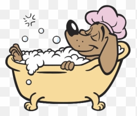 Download Dog Bath Clipart - Dog Taking A Bath Png Image With Dog Taking A Bath Drawing,Bath Png