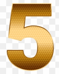 Number 5 Gold Png Image Free Download Searchpngcom