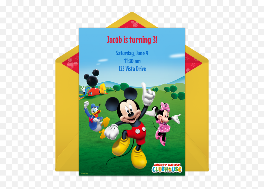 Download Mickey Mouse Clubhouse Online - Invitation To A Playdate Png,Mickey Mouse Clubhouse Png