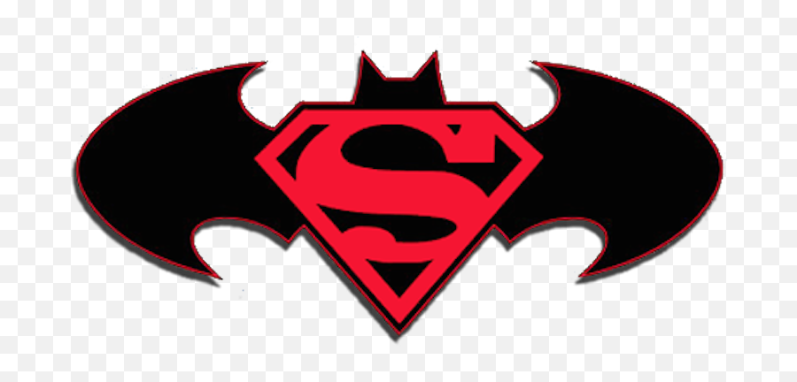 Dc Comics Batman Red Logo - Superman Batman Png,Dc Comics Logo Png