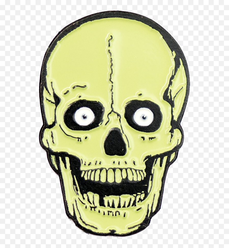 Green Skull Enamel Pin - Horror Movies Enamel Png Clipart Clip Art,Horror Png