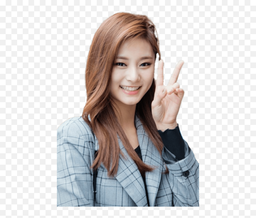 Twice Tzuyu Peace Sign Transparent Png - 1040583 Png Tzuyu Twice Png,Peace Sign Transparent