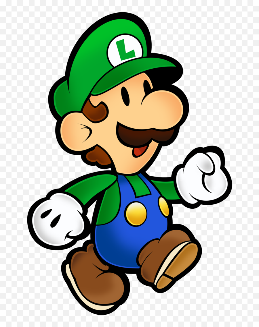 Download Super Mario Luigi Transparent - Background Transparent Luigi Transparent Paper Mario Png,Luigi Transparent Background