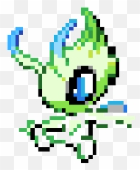 Legendary Pokemon Pixel Art Png Image - Celebi Pixel Art,Celebi Png