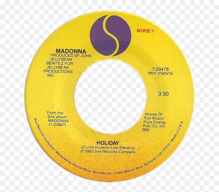 Madonna - Madonna Holiday Sire Png,Vinyl Png