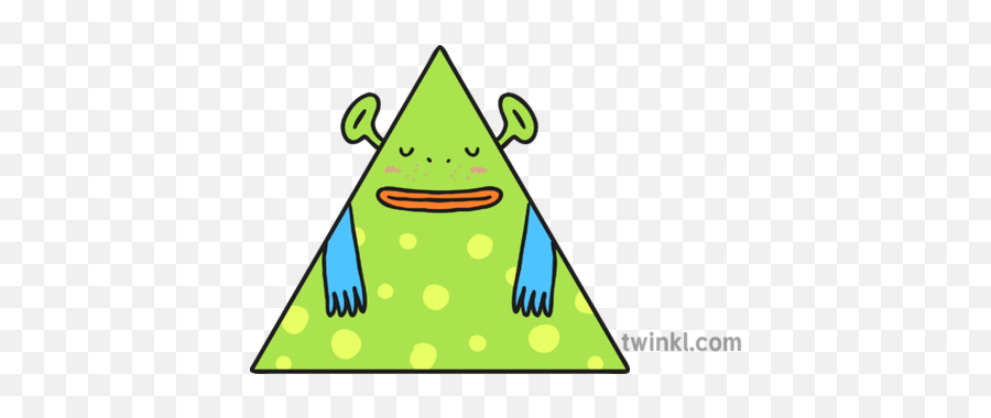 Triangle Alien Illustration - Dot Png,Alien Png