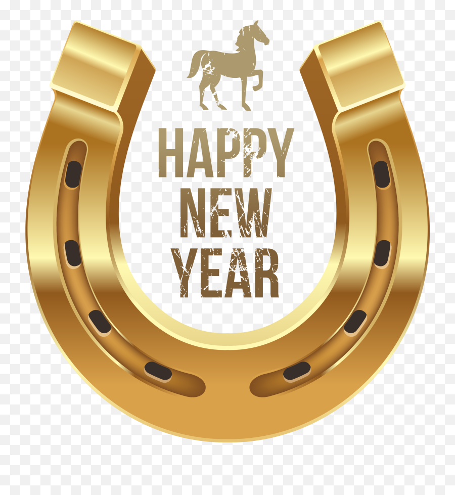 Horse And Horseshoe Png Happy New Year 2017