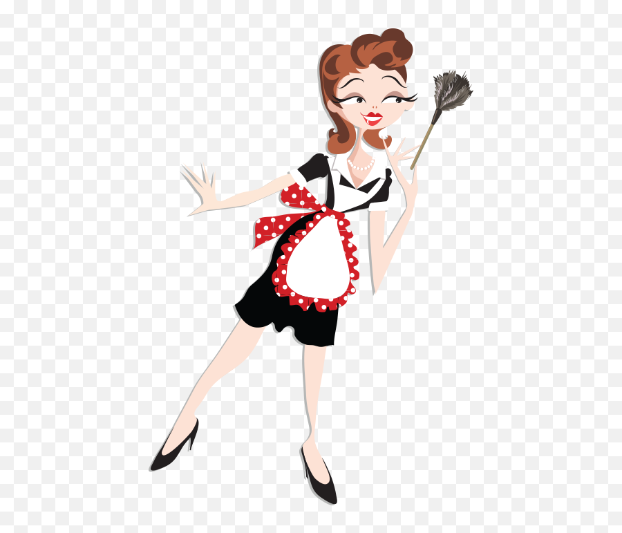 Maid Clipart Service - Clipart Housekeeper Maid Png,Cleaning Lady Png