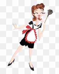 Maid Clipart Service - Clipart Housekeeper Maid Png,Cleaning Lady Png