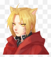 Edwardelric Fma Fmab Anime Alchemist Neko Kawaii Cute - Edward Full Metal Alchemist Fan Art Png,Edward Elric Png