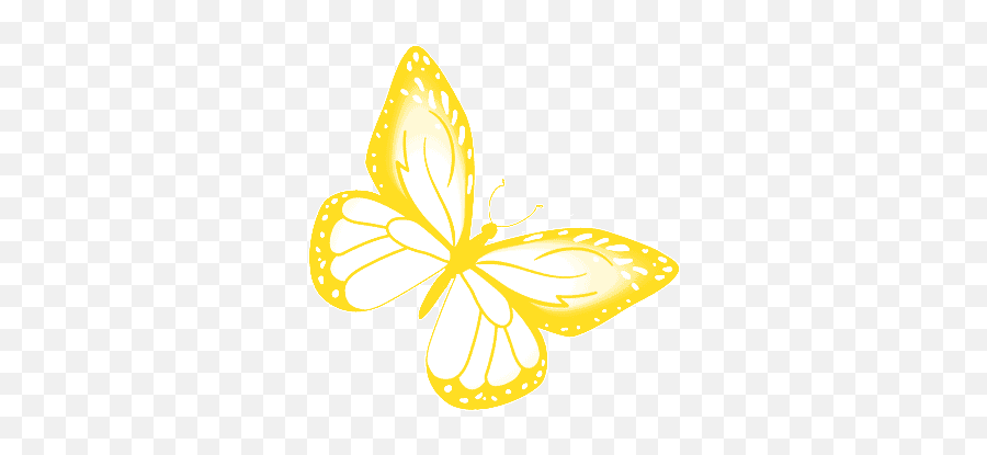 Butterfly Yellow Gif - Butterfly Yellowbutterfly Animated Yellow Butterfly Gif Png,Butterfly Gif Transparent