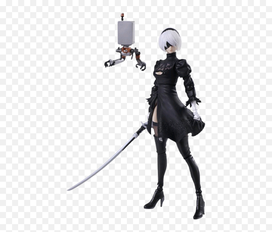 Nier Automata - 2b Yorha No2 Type B Version 20 Bring Arts 6u201d Action Figure Nier 9s Bring Arts Png,2b Nier Transparent