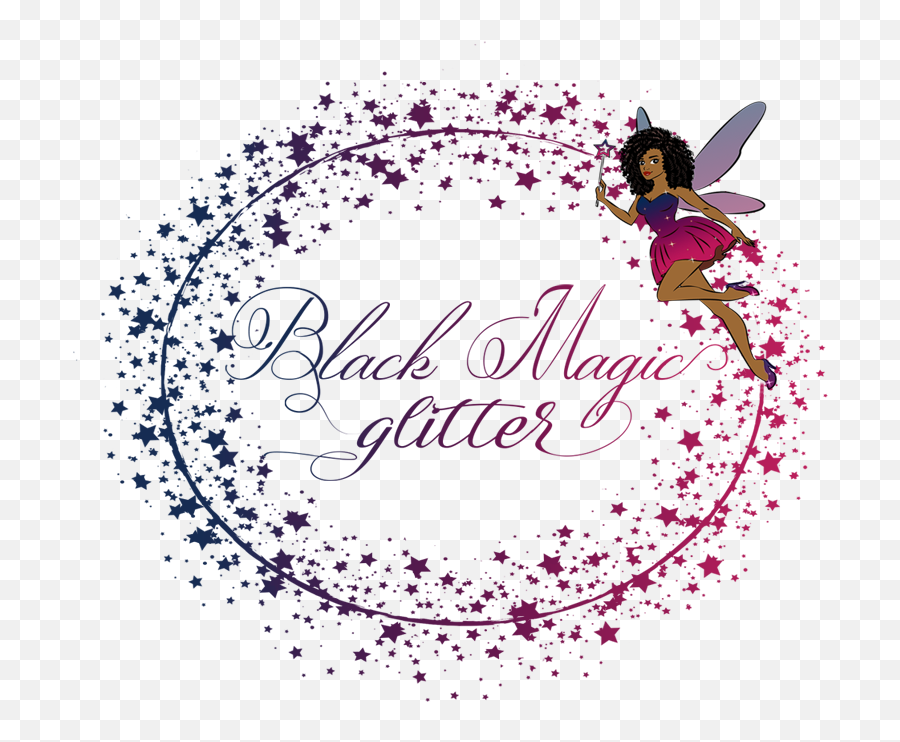 Download African American Fairy With Wand And Glitter Star - Fairy Png,Glitter Star Png