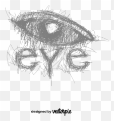 Eye Logo Scribble Style Free Vector - Dot Png,Eye Vector Icon