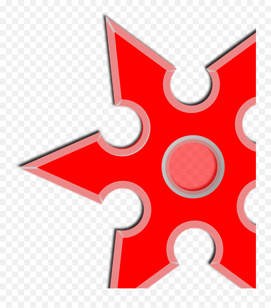 Red Throwing Star Svg Vector - Dot Png,Throwing Star Icon