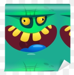 Cartoon Zombie Face Vector Icon Png