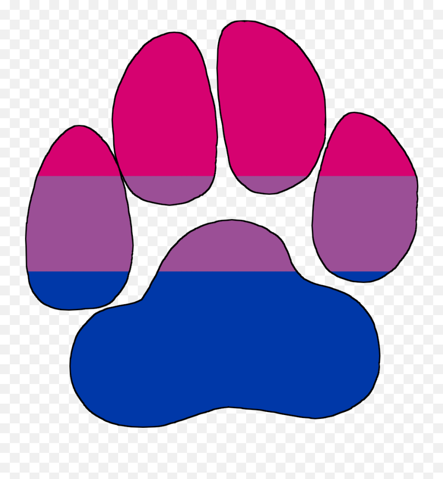 Stickers Free Icons Lgbt Fur Affinity Forums - Furry Paw Transparent Png,Bisexual Flag Icon