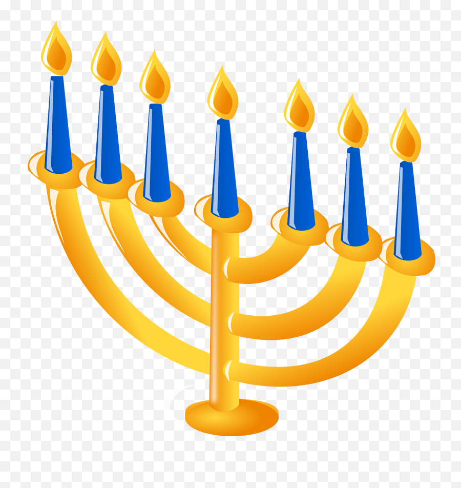 Hanukkah Candlestick Symbol Free Svg - Hanukkah Vector Png,One Candle Icon