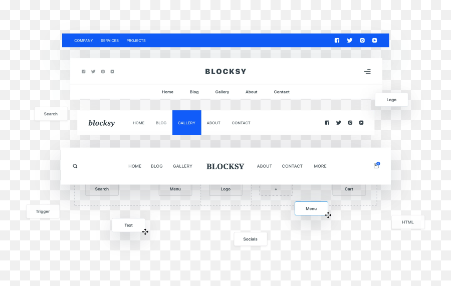 Free Gutenberg And Woocommerce Wordpress Theme - Blocksy Horizontal Png,Drag Title Icon