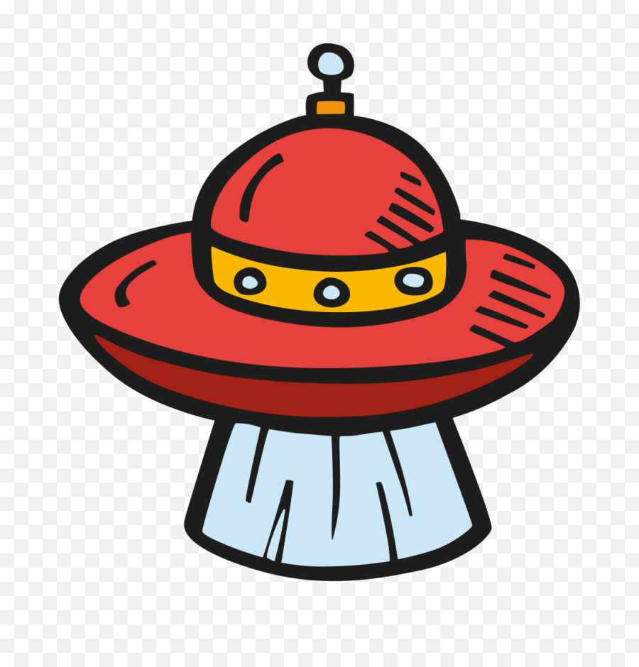 Alien Ship Beam Free Icon Of Space Hand Drawn Color - Alien Ship Png Cartoon,Aliens Png