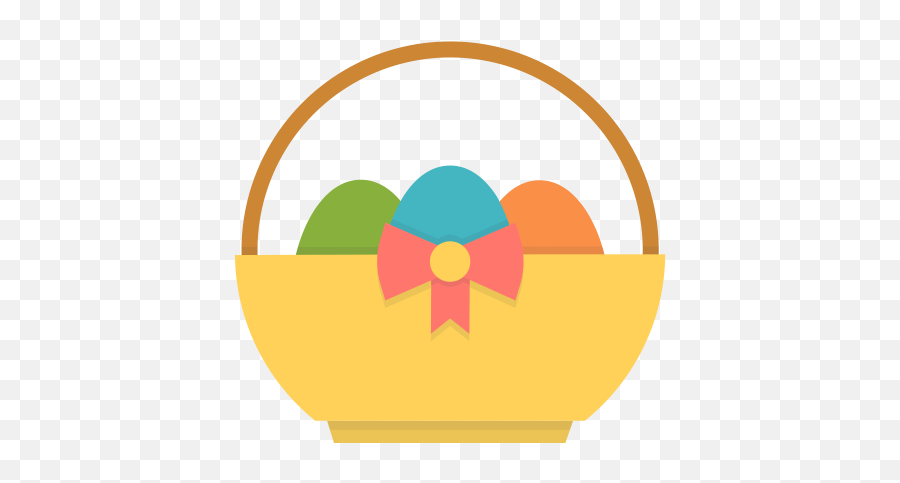 Basket Easter Egg Eggs Gift Present Spring Icon - Easter Basket Easter Icon Png,Easter Basket Transparent