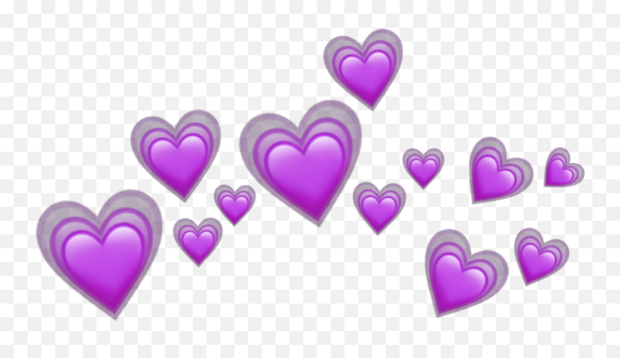 Purple Purpleheart Heart Hearts Tumblr - Dark Purple Heart Emoji Png,Purple Heart Emoji Png