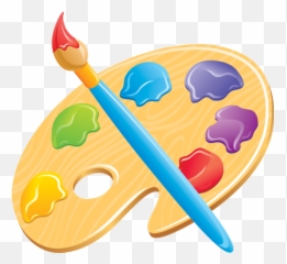 Paintbrush Clipart Art Pallet 1425143 - PNG Color Palette Png